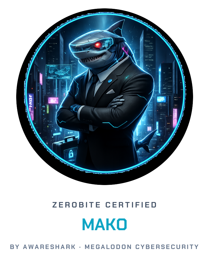 Badge ZeroBite nivel Mako
